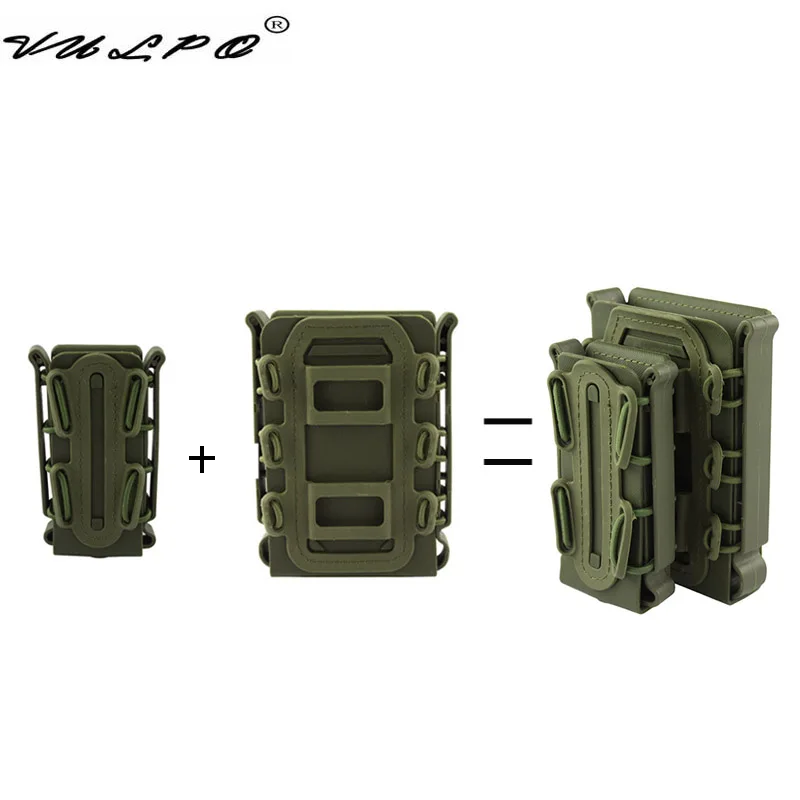 VULPO Portacargadores MOLLE táctico soft shell 5.56 7.62 9mm