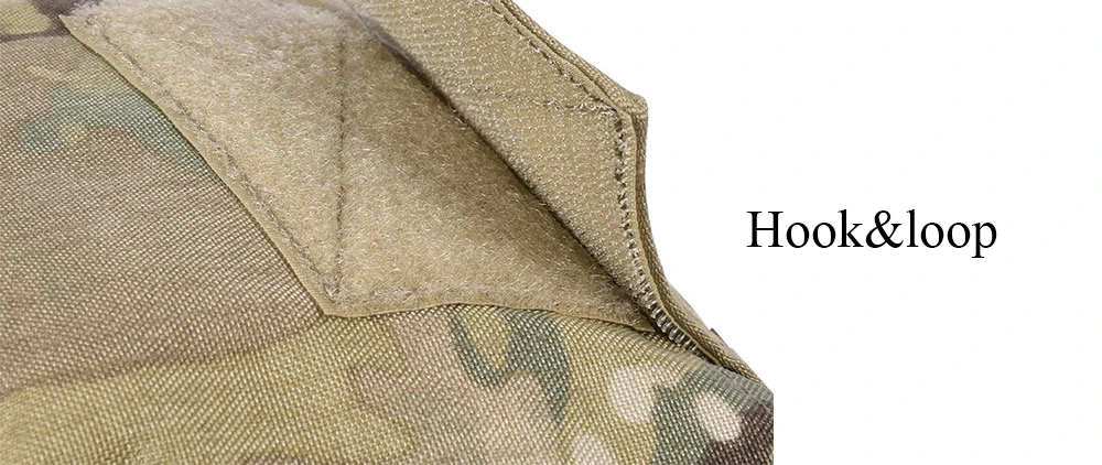 Vista frontal del diseño multi-camo