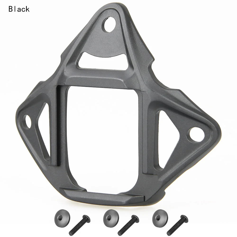 Adaptador para casco táctico de combate PPT de aluminio negro y marrón