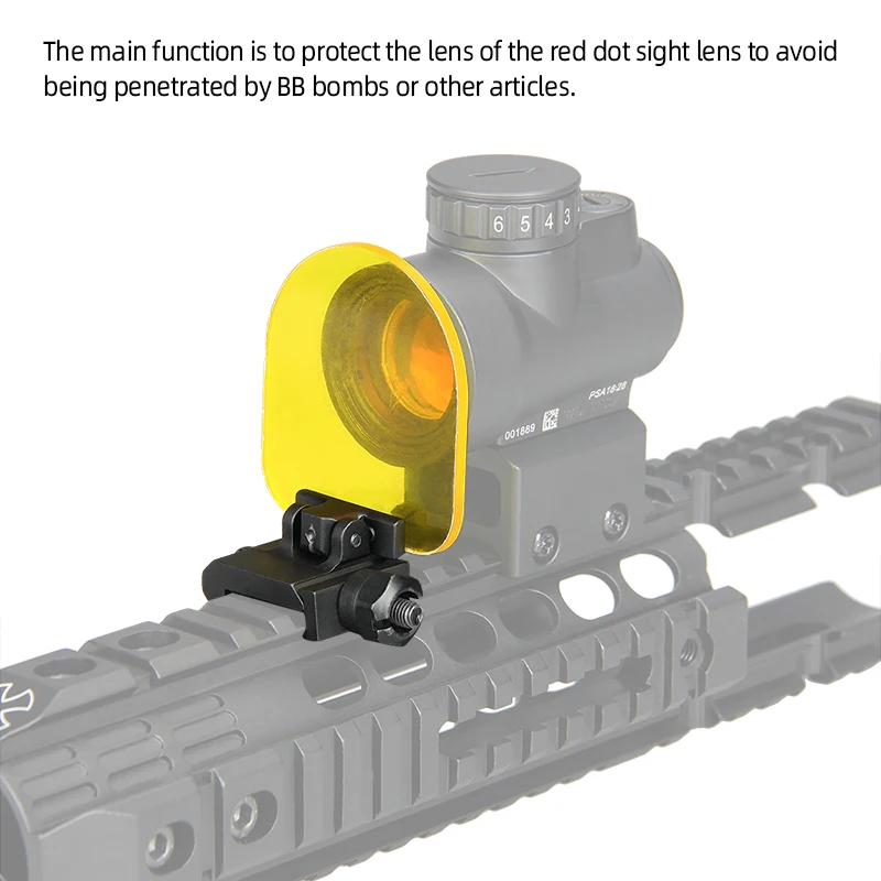 Protector de lente transparente para visor plegable de airsoft - imagen 3