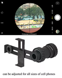 Soporte universal teléfono móvil PPT para mira de rifle