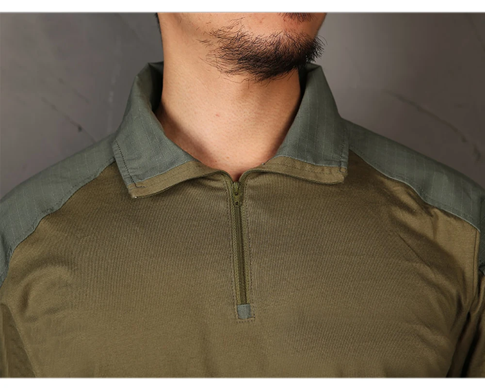 Tallas disponibles de la camisa de combate
