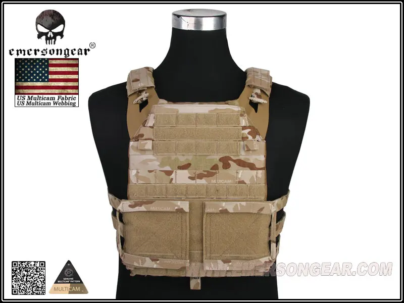 Emersongear JPC 2.0 chaleco táctico portaplacas Multicam Árido