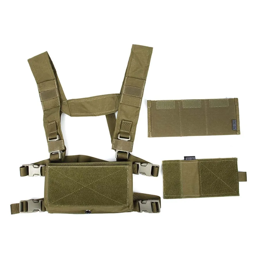 Chaleco táctico caqui ligero TMC Modular SS visto de frente