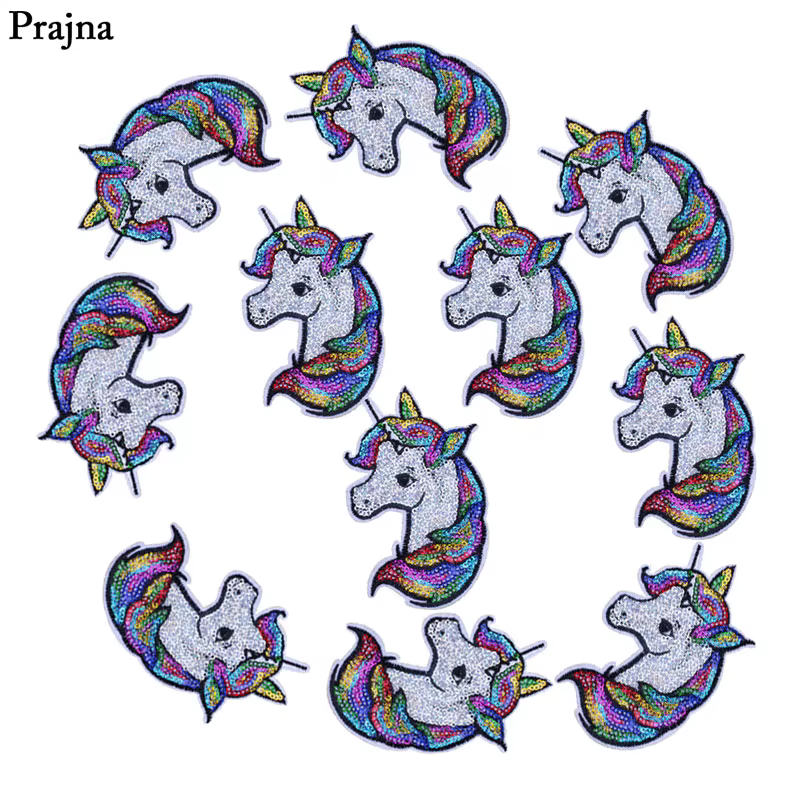 Prajna parches de unicornio Hippie bordados para planchar - imagen 4