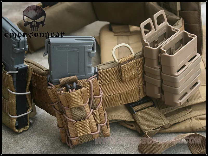 Emersongear Cinturón táctico MOLLE acolchado combate Airsoft