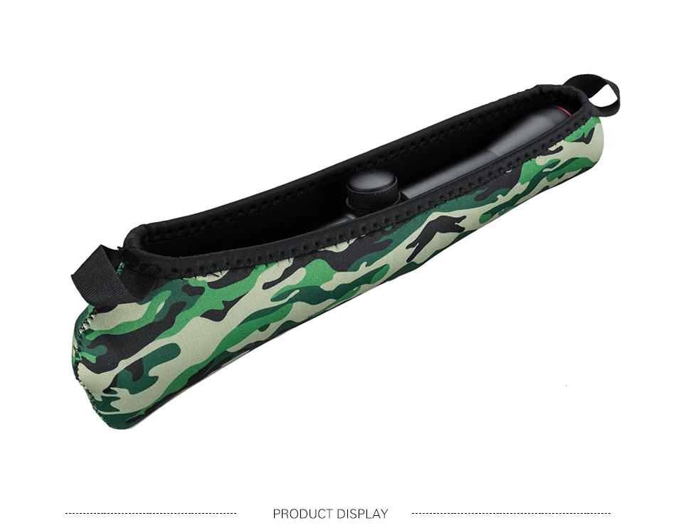Detalle de la funda camuflaje rojo para mira
