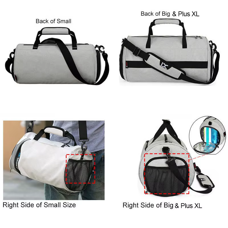 Bolsa entrenamiento gym resistencia – Compartimento ropa mojada y zapatos - imagen 3