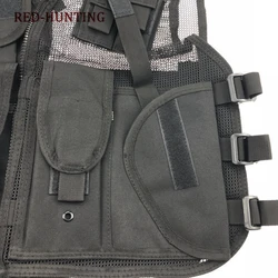 Chaleco táctico mesh negro – Caza y entrenamiento al aire libre