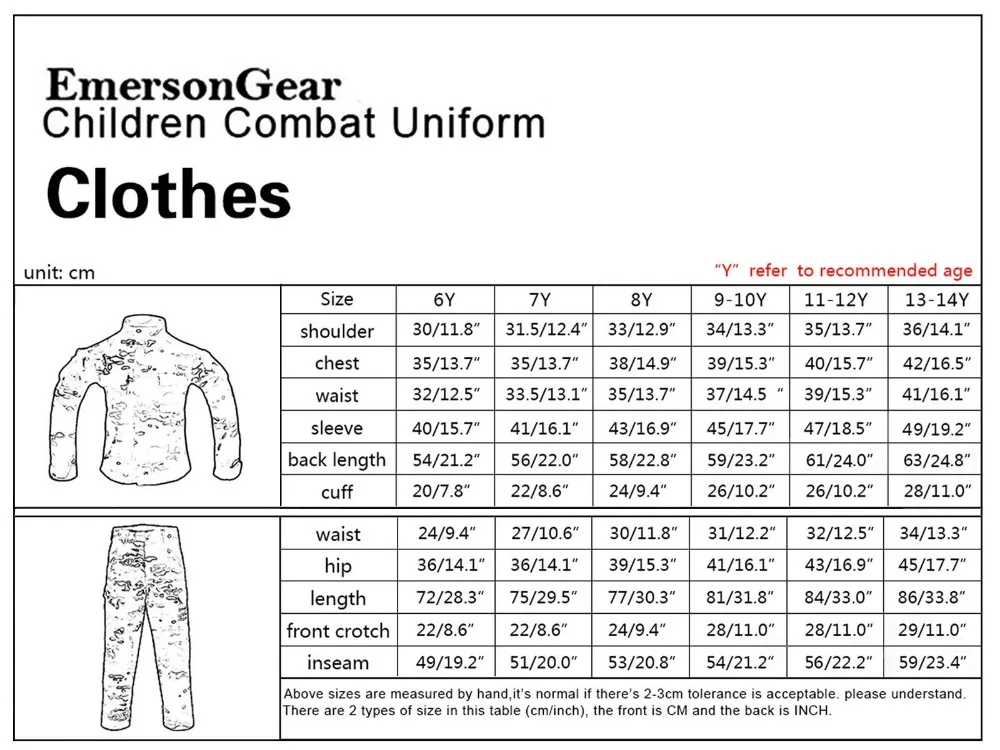 Uniforme táctico infantil Emersongear en conjunto