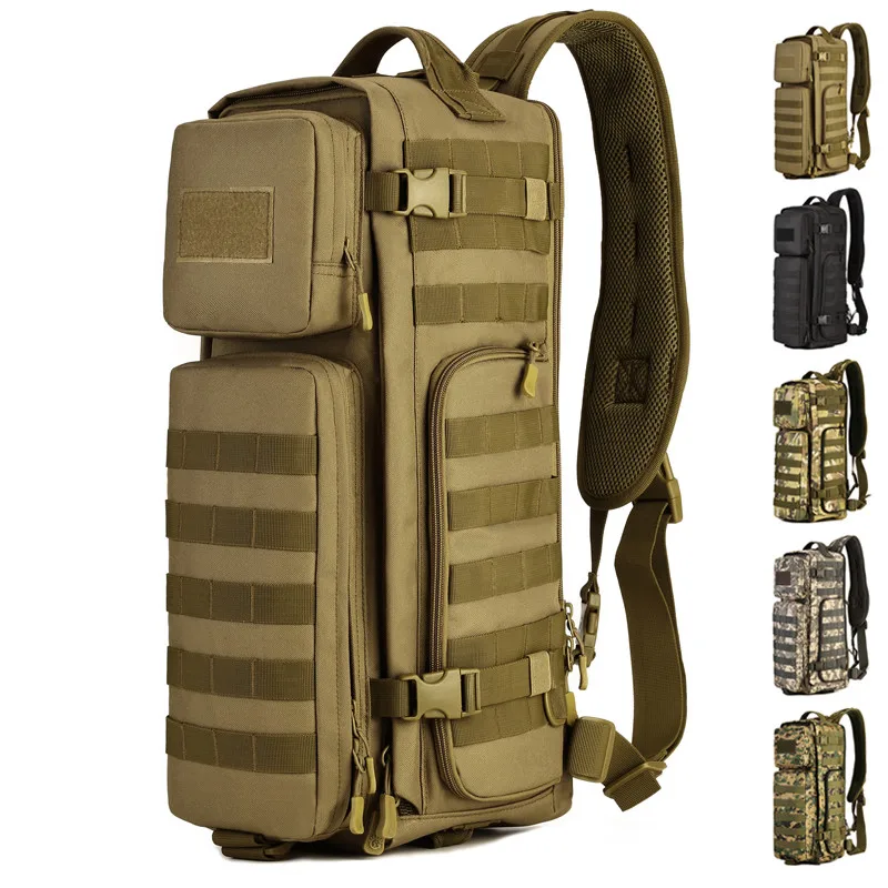 Mochila táctica MOLLE de pecho con alta capacidad para exterior