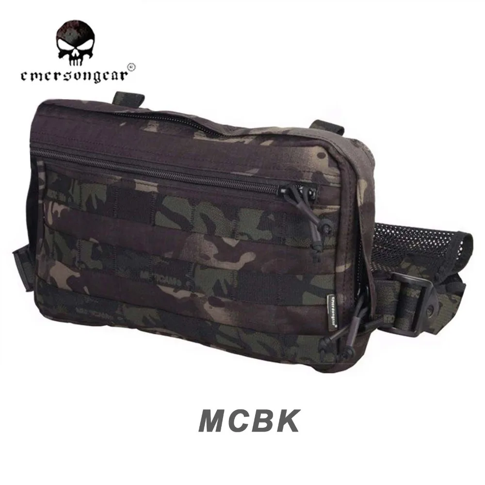 Bolsa EDC Emersongear en uso con sistema MOLLE