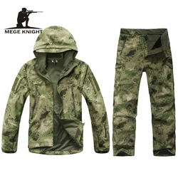 Uniforme táctico térmico de lana para senderismo exterior hombre