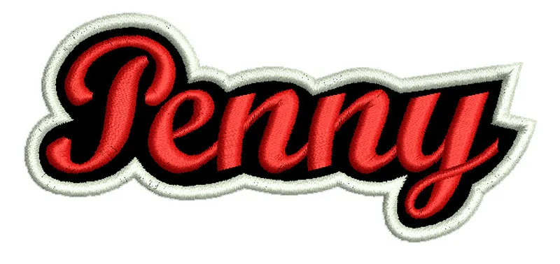 Parche de nombre bordado personalizado
