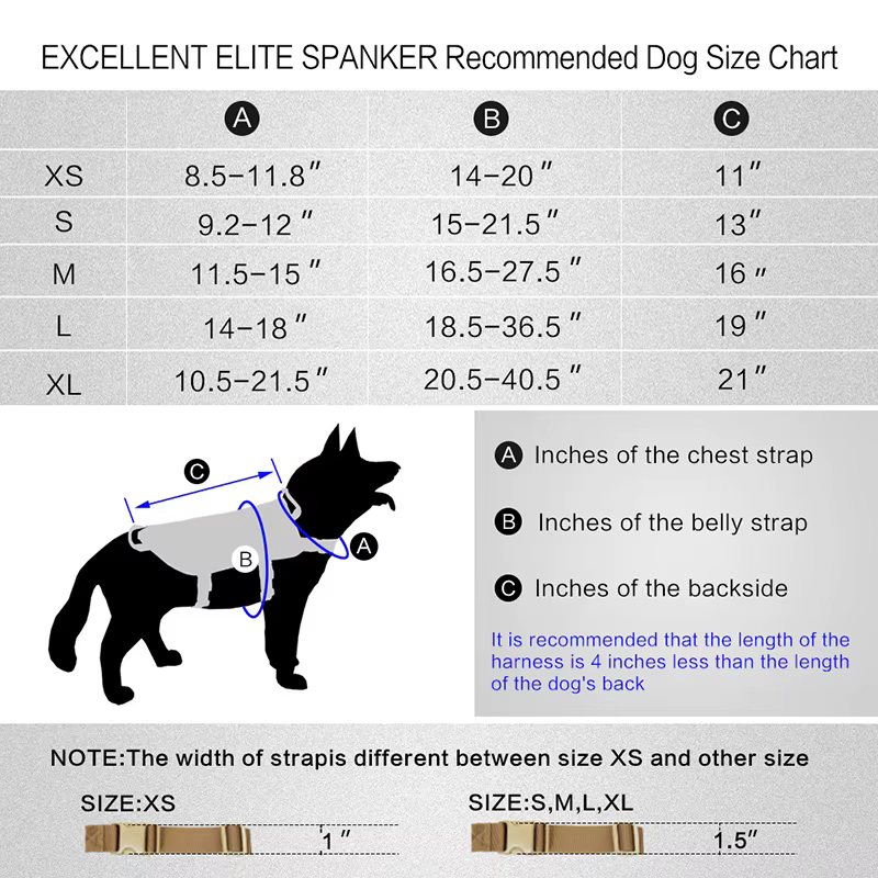 Arnés MOLLE nailon transpirable para perro táctico - imagen 3