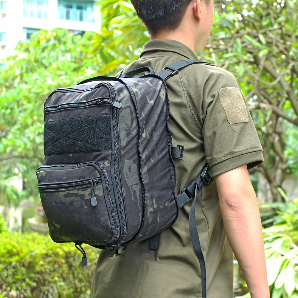 Mochila táctica Flatpack D3 hidratación MOLLE multiusos Airsoft - imagen 5