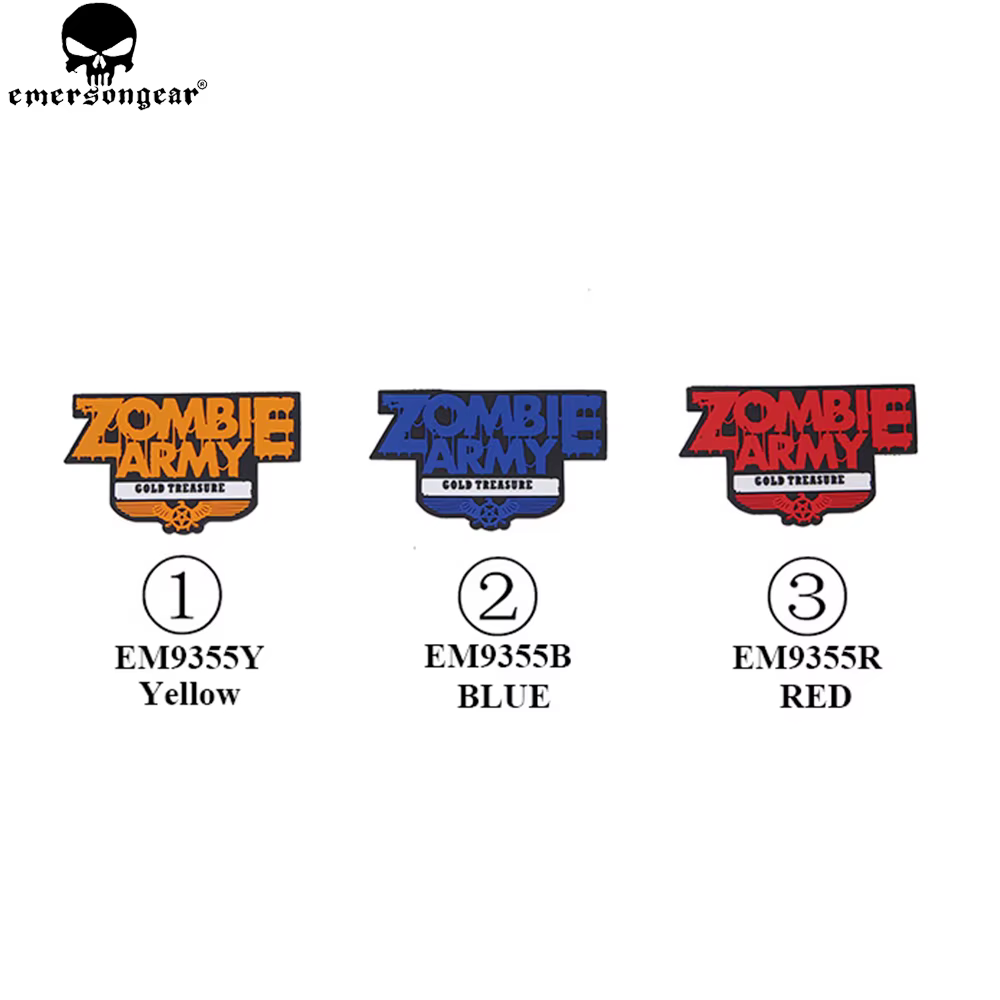Emersongear Parches PVC pack 3u, 9 diseños para mochila y sombrero - imagen 2