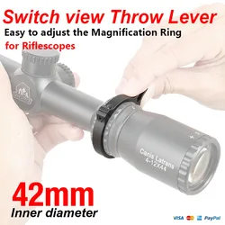 E.T Dragon Mira táctica para rifle con montaje y ajuste de alcance
