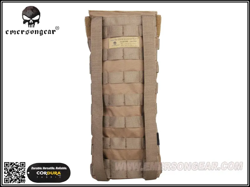 Bolsa de hidratación táctica para mochila airsoft combate coyote