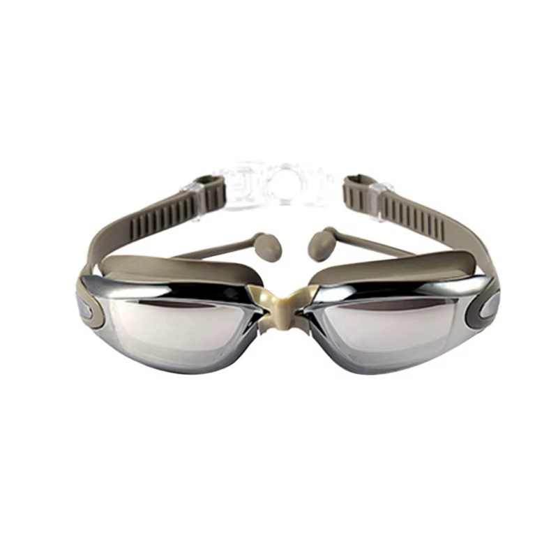 Gafas natación antiniebla impermeables con tapones silicona outdoor unisex - imagen 4