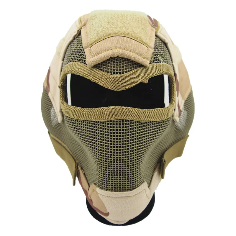 Máscara táctica de malla metálica para airsoft y caza - imagen 4