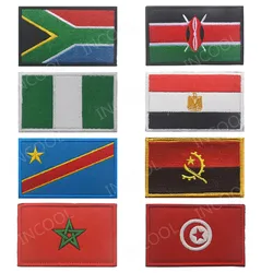 Parche bordado bandera África - Sudáfrica, Egipto, Kenia, Congo