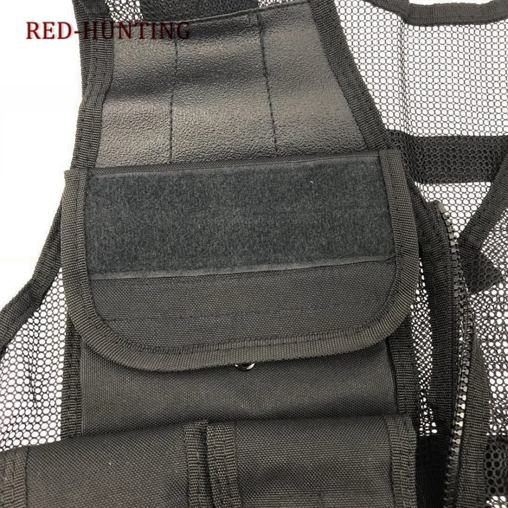 Chaleco táctico mesh negro – Caza y entrenamiento al aire libre - imagen 5