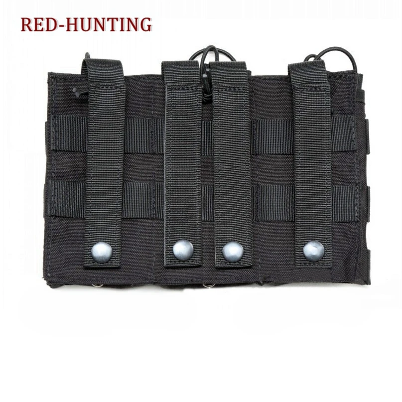 Soporte táctico rifle M4 para cargador doble y triple nailon - imagen 5