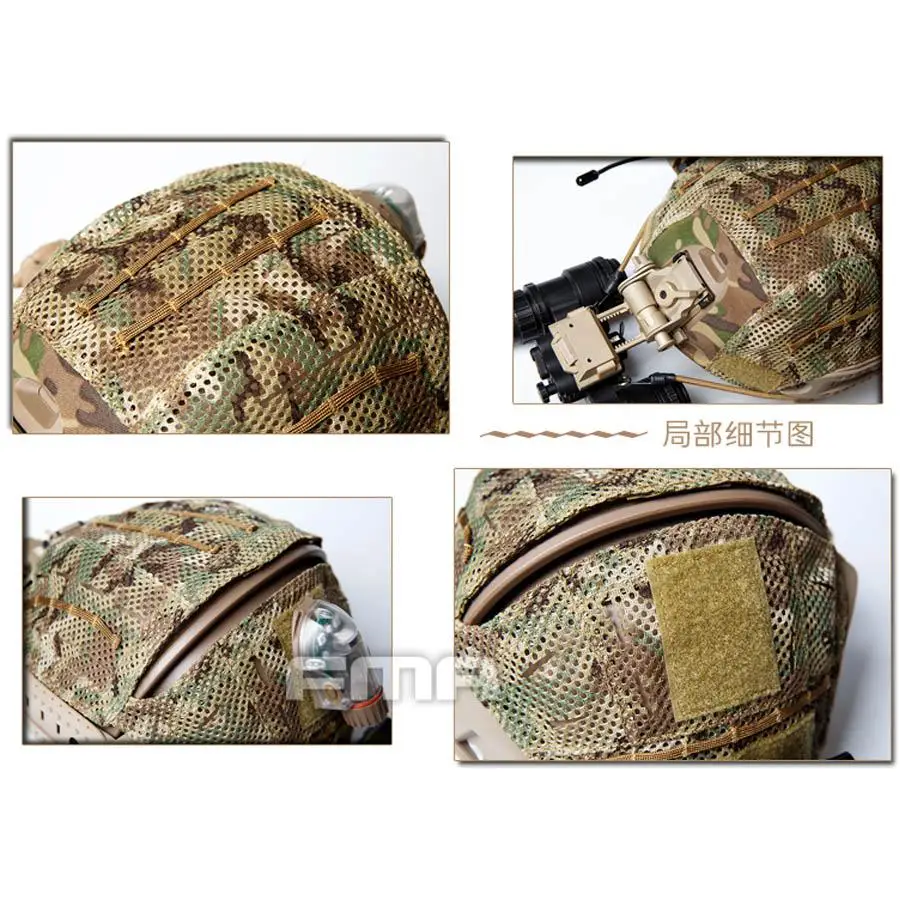 FMA Cubierta casco táctico Multicam – Airsoft y outdoor - imagen 2
