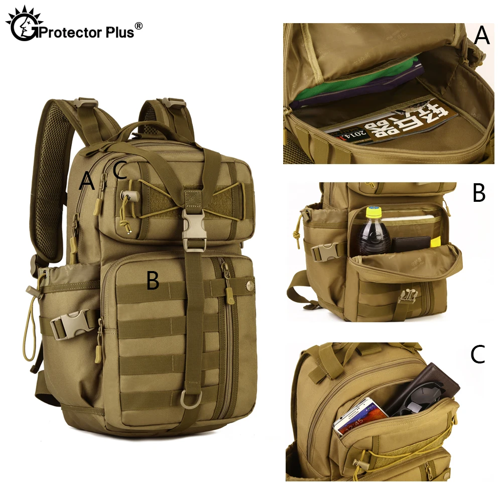 PROTECTOR PLUS mochila táctica MOLLE impermeable nailon - imagen 4