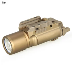 Linterna táctica LED X300 para pistola airsoft con luz blanca