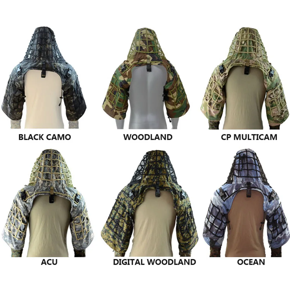 ROCOTACTICAL traje ghillie Ripstop camuflaje táctico Multicam Woodland - imagen 3