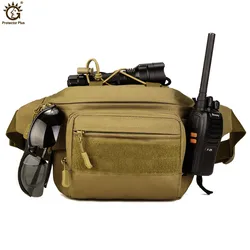 Riñonera táctica MOLLE impermeable para senderismo, pesca y caza