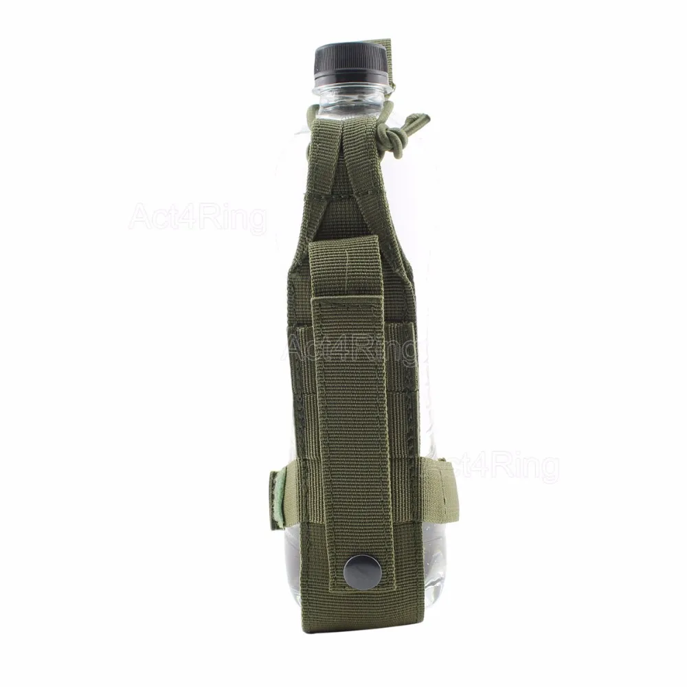 Portabotellas táctico MOLLE ripstop – Soporte militar woodland