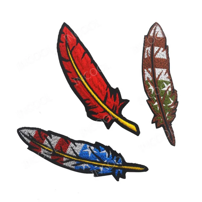 Parche táctico militar bordado plumas multicolor con bandera EE. UU. - imagen 3