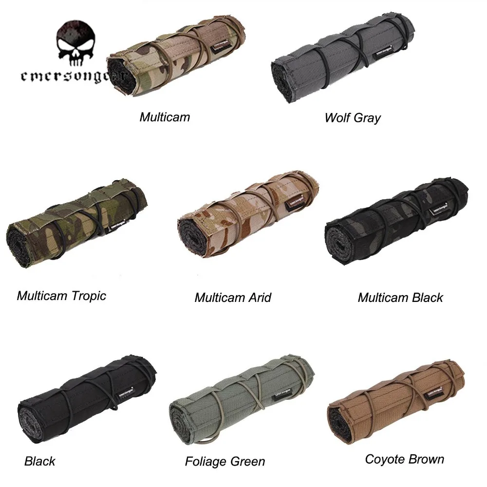 Emersongear Funda Protectora Supresor Airsoft 18cm Bolsa Táctica