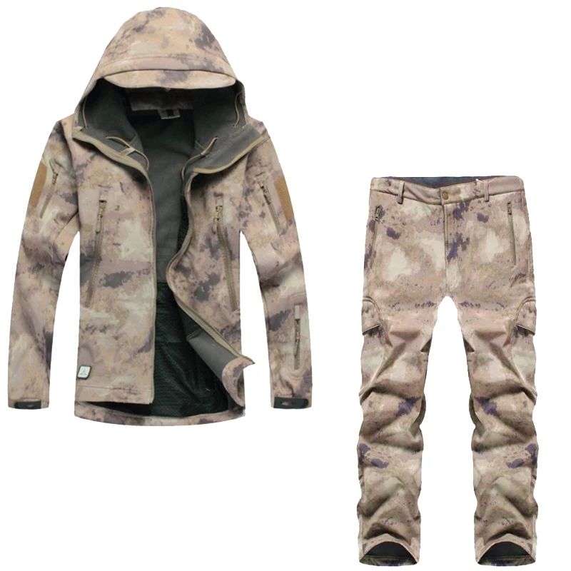 Uniforme táctico térmico de lana para senderismo exterior hombre - imagen 5