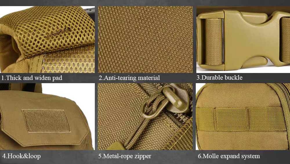 Mochila tácticavista posterior