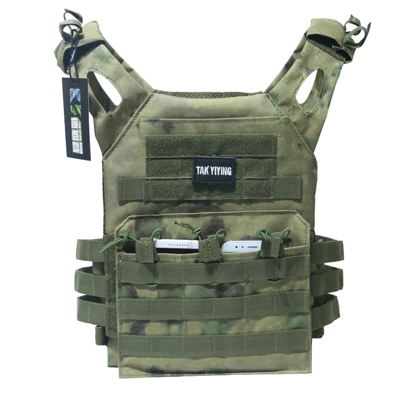 Chaleco táctico JPC portaplacas MOLLE camuflaje caza paintball - imagen 2