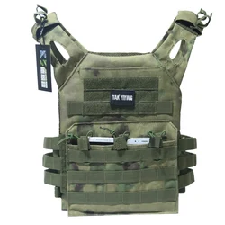 Chaleco táctico JPC portaplacas MOLLE camuflaje caza paintball