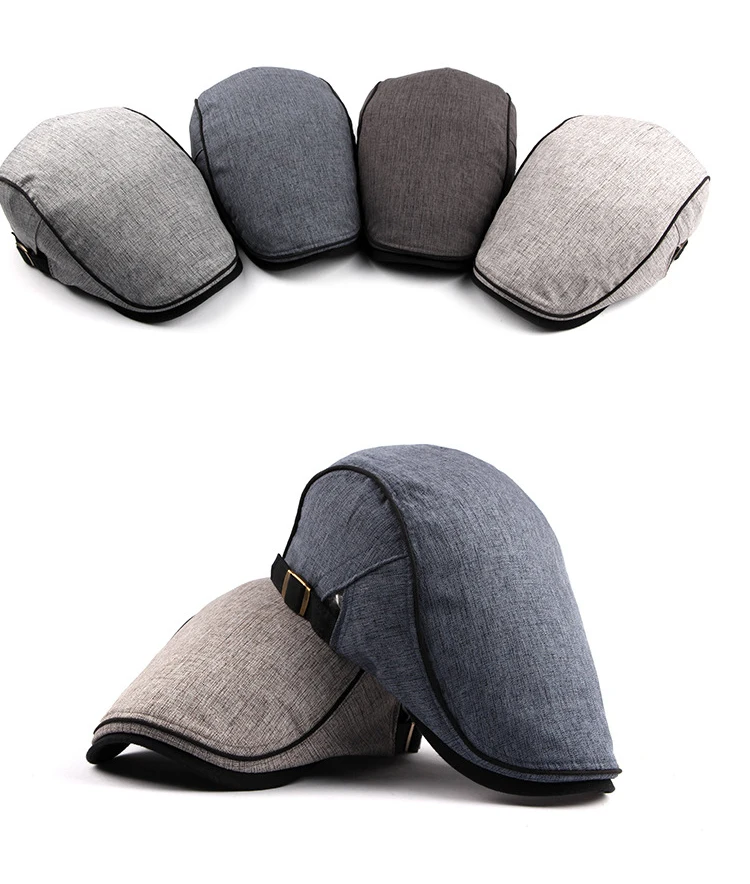 Diseño de gorra plana en espiga y estilo clásico