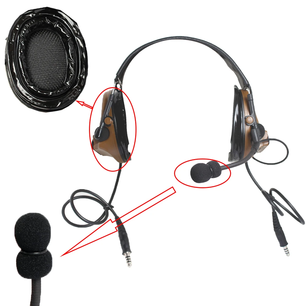 Detalle del micrófono y controles laterales