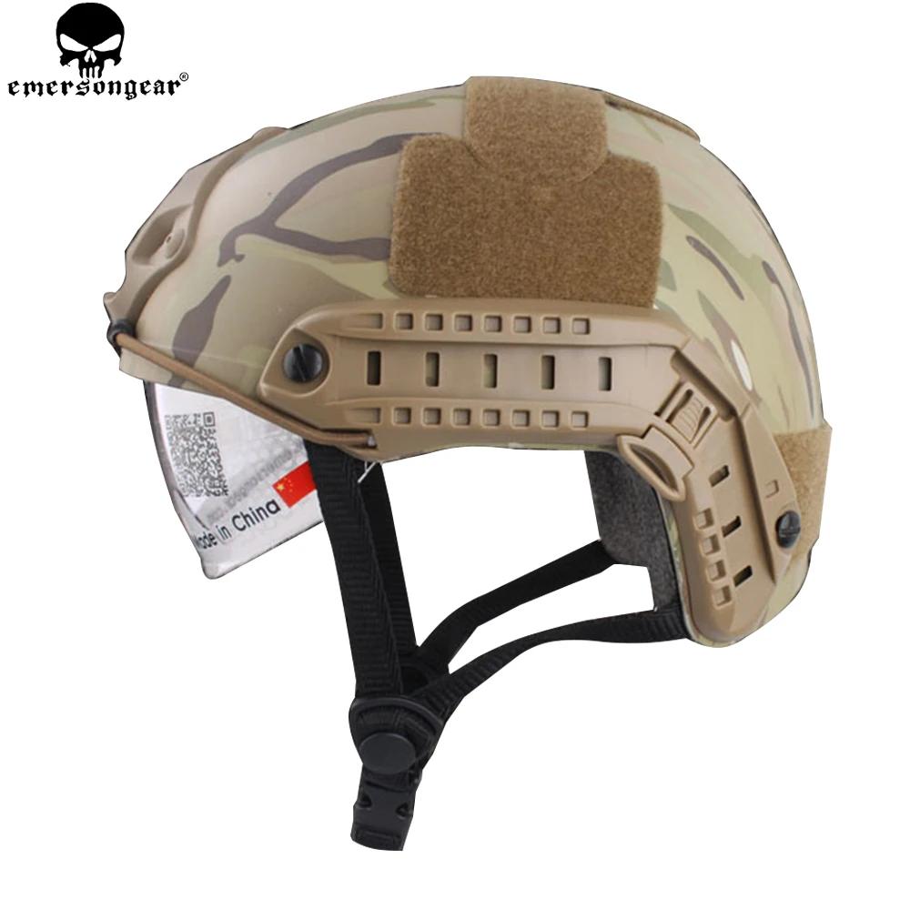 EMERSONGEAR Casco táctico airsoft con gafas protectoras antivaho