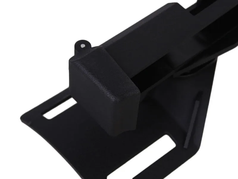 Vista lateral de la funda táctica de cintura compatible con Glock