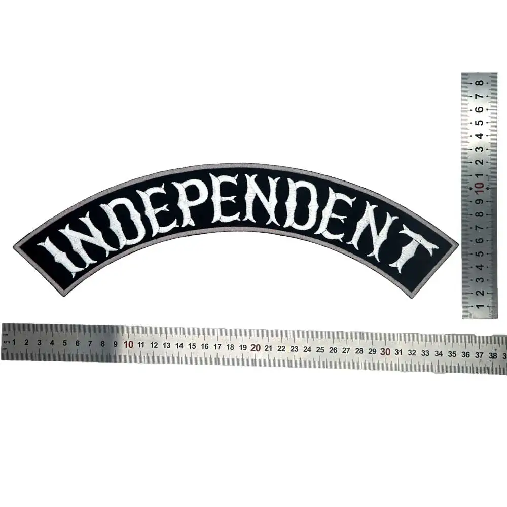 Parche bordado jinete punk independiente para coser en chaqueta - imagen 4