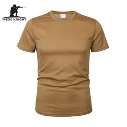 Camiseta táctica de secado rápido y transpirable verde coyote