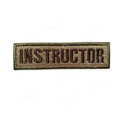 Parche instructor bordado táctico con Velcro para chaleco