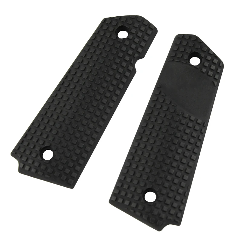 VULPO grip táctico 1911 – Cubierta empuñadura Serie BK azul y roja