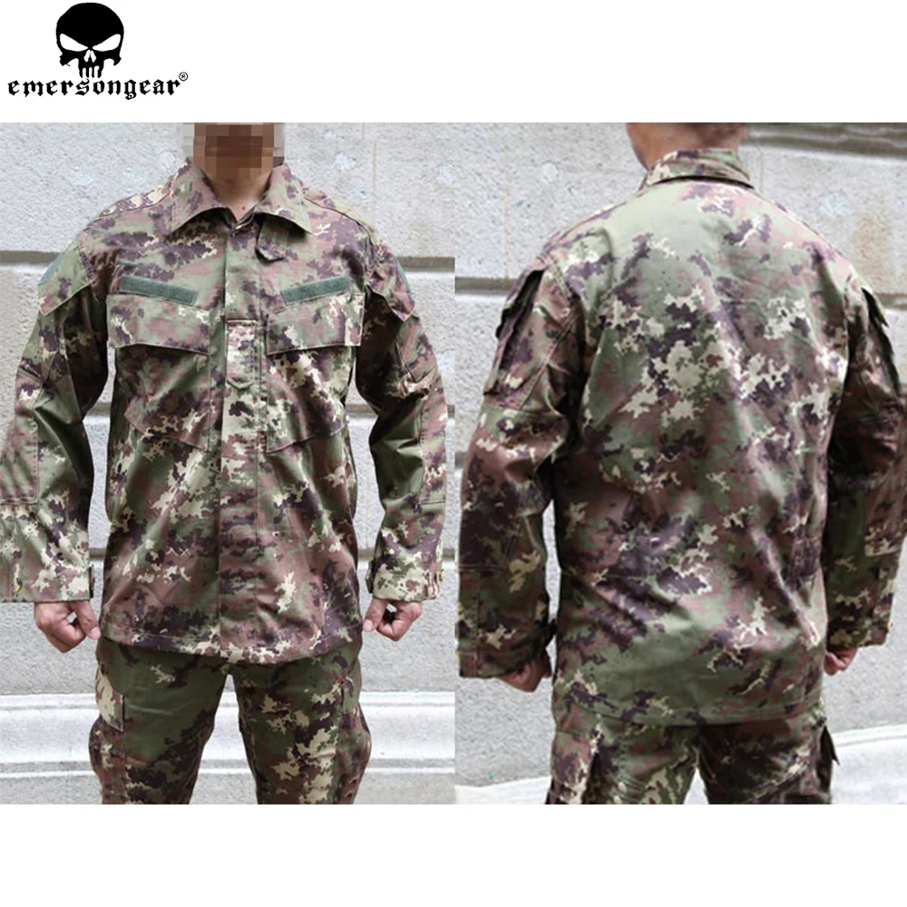 Uniforme táctico EmersonGear Vegatata – Camuflaje para airsoft y paintball