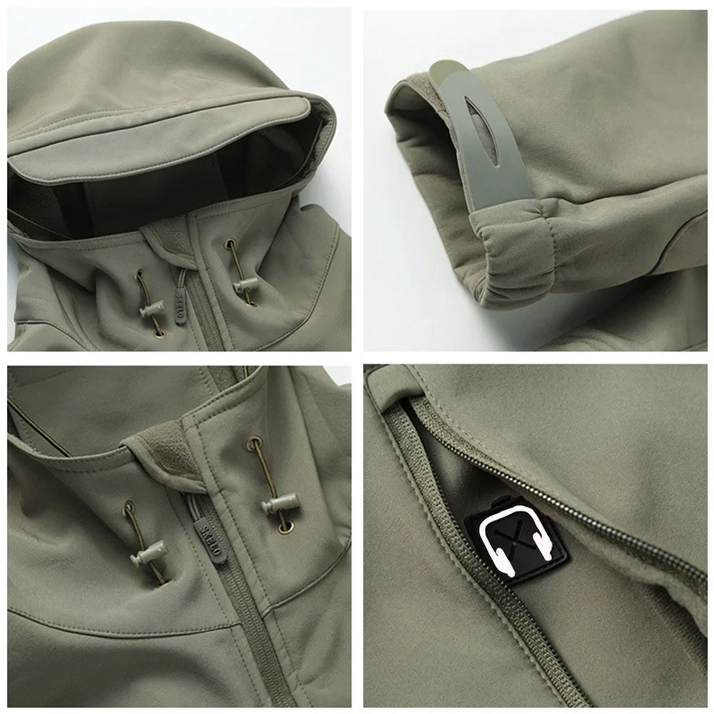 Chaqueta militar impermeable hombre - Protección agua y viento - imagen 2
